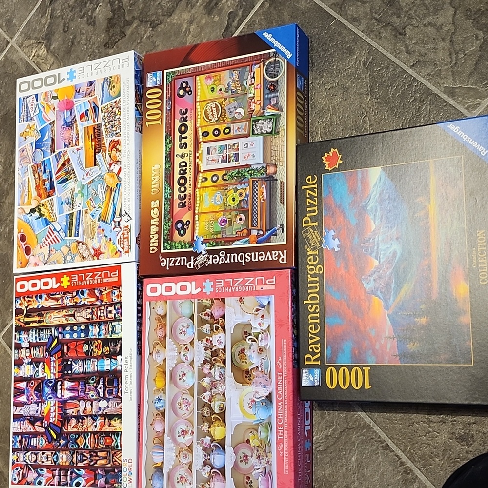 🧩🩷5x Puzzles 1000 piece